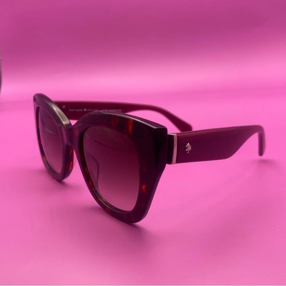 Kate Spade Jelena Tortoise Sunglasses - Picture 3 of 8